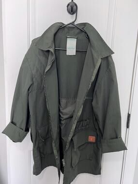Vintage Olive Utility Jacket, Skeet Shooting Field Coat, Military Style Workwear